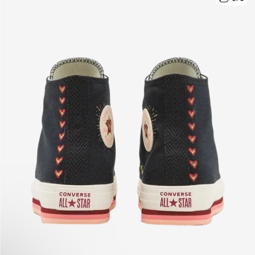 Converse Chuck Taylor All Star EVA Lift Platform High Tops Kids Size 1 - Picture 8 of 8
